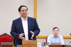 PM Pham Minh Chinh at the working session between the Politburo and the standing boards of the Party Committees of An Giang and Lam Dong provinces on September 3 (Photo: VNA)