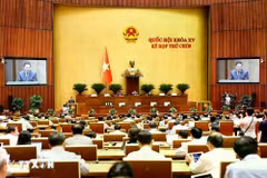 At the 9th session of the 15th National Assembly (Photo: VNA)