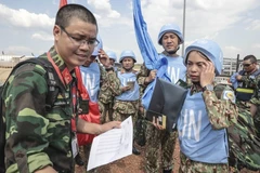 Vietnamese peacekeeping forces demonstrate the country's role and position in the international community. (Photo: VNA)