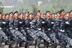 Strict discipline demanded of soldiers in National Day parade training