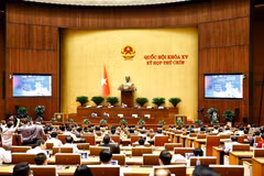 At the 15th National Assembly's 9th session on May 27. (Photo: VNA)