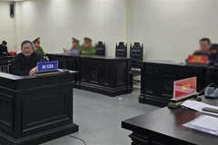 Defendant Tran Dinh Trien at the court. (Photo: VNA)