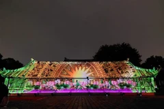 3D mapping technology is deployed at the Temple of Literature. (Photo: VNA)