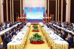 At the 47th meeting of the Vietnam - Laos intergovernmental committee for bilateral cooperation on January 9 (Photo: VNA)