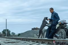 Actor Eddie Peng plays Lang, a former convict in 'Black Dog.' (Photo courtesy of Hi Gloss Entertainment)