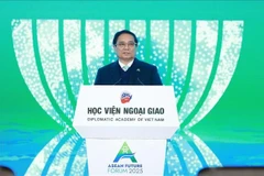 PM Pham Minh Chinh delivers a keynote at the ASEAN Future Forum 2025 on February 25. (Photo: VNA)