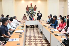 At the inauguration of the department to study Vietnam and President Ho Chi Minh (Photo: VNA)