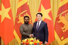 Vietnamese, Sri Lankan Presidents hold talks in Hanoi