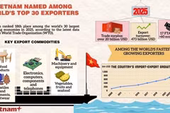 Vietnam named among world’s top 30 exporters
