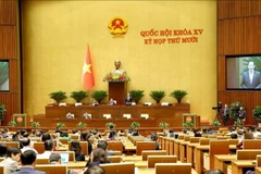 At the 10th sitting of the 15th National Assembly (Photo: VNA)