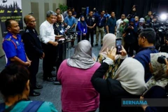 Malaysian Foreign Minister Datuk Seri Mohamad Hasan speaks to the press. (Photo: Bernama)
