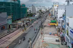 Site clearance has been completed for the Metro Line No.2 project. (Photo: sggp.org.vn)