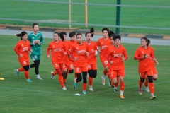 Vietnamese women's players are training in Hanoi for international tournaments in 2025. Vietnam will host the regional ASEAN Women’s MSIG Serenity Cup 2025 in August. (Photo: VFF)