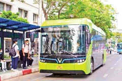 An electric vehicle of VinBus. (Photo: nhandan.vn)