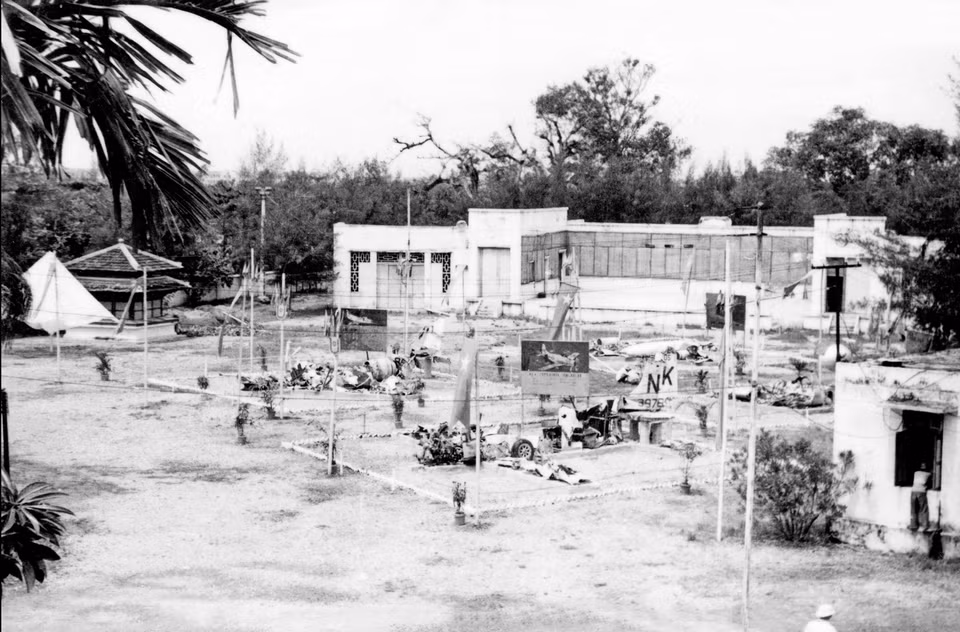 Wreckage of four American aircraft shot down by the North Vietnamese military and people on August 5, 1964, displayed at the Van Ho Exhibition in Hanoi. Photo: Provided by the Vietnamese People's Navy