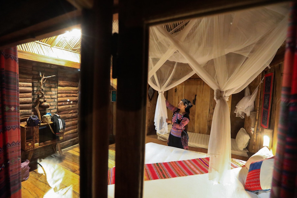 Y Mua homestay in Hang Kia commune offers cozy accommodation. (Photo: VNA)
