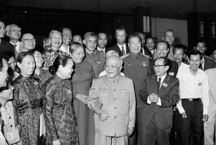 President Ton Duc Thang and delegates at the Vietnam National United Front’s congress, held in Ho Chi Minh City from January 31 to February 4, 1977. (Photo: VNA)