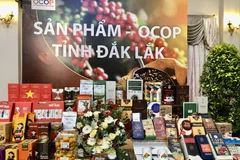 A variety of OCOP coffee products of Dak Lak province on display. (Photo: VNA)