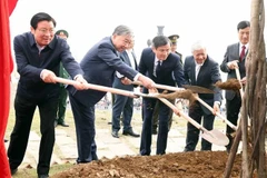 Party General Secretary To Lam attends the launch of the 2025 spring tree planting festival in Ninh Binh province. (Photo: VNA)