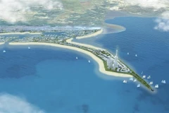 Perspective view of the Can Gio coastal urban area project. (Photo courtesy of HCM City People's Committee)