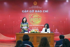 Deputy Minister of Foreign Affairs Le Thi Thu Hang speaks at the press conference in Hanoi on January 9. (Photo: VNA)