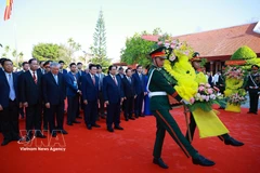 At the ceremony marking the 120th birth anniversary of late Prime Minister Pham Van Dong in Quang Ngai (Photo: VNA)