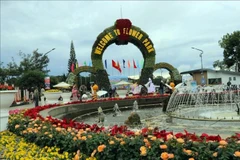 Da Lat city's flower garden attracts about 20,000 people in the last 15 days. (Photo: VNA)