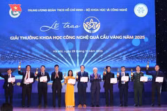 Winners of the 2025 Golden Globe Science and Technology Award. (Photo: VNA)