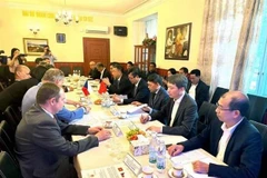 At the roundtable conference on cooperation in education and scientific research between Vietnam and the Czech Republic Prague on June 6. (Photo: VNA)