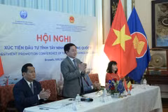 At the investment promotion conference in Belgium on June 19 (Photo: VNA)