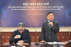 At the press conference on the 4th International Asia – Europe New Music Festival (Photo: VNA)