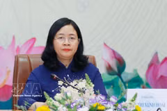 Vietnam Fatherland Front Central Committee President Bui Thi Minh Hoai (Photo: VNA)