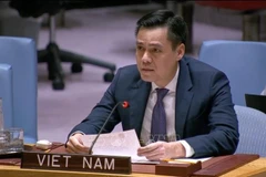 Ambassador Dang Hoang Giang, Permanent Representative of Vietnam to the United Nations (UN), speaks at the debate. (Photo: VNA)