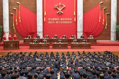 At the Enlarged Meeting of the Eleventh Plenary Meeting of the Eighth Central Committee of the Workers' Party of Korea (WPK) held in Pyongyang from December 23 to 27. (Photo: VNA)