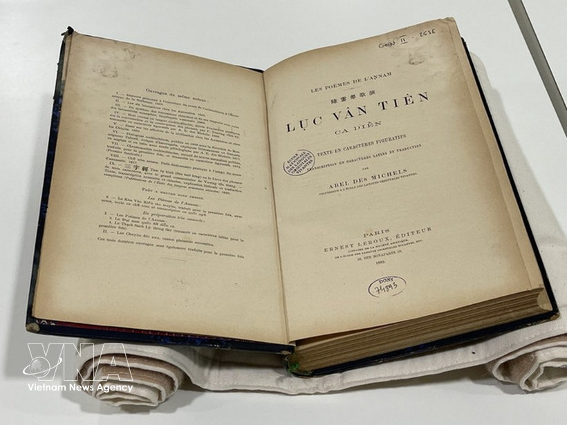 A publication printed in the romanised Vietnamese script in 1883.(Photo: VNA) 