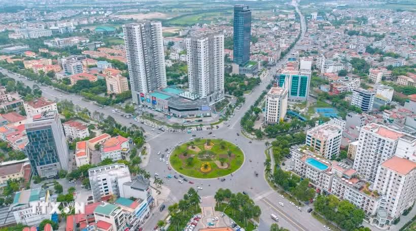 A view of Kinh Bac Ward in Bac Ninh Province. (Photo: VNA) 