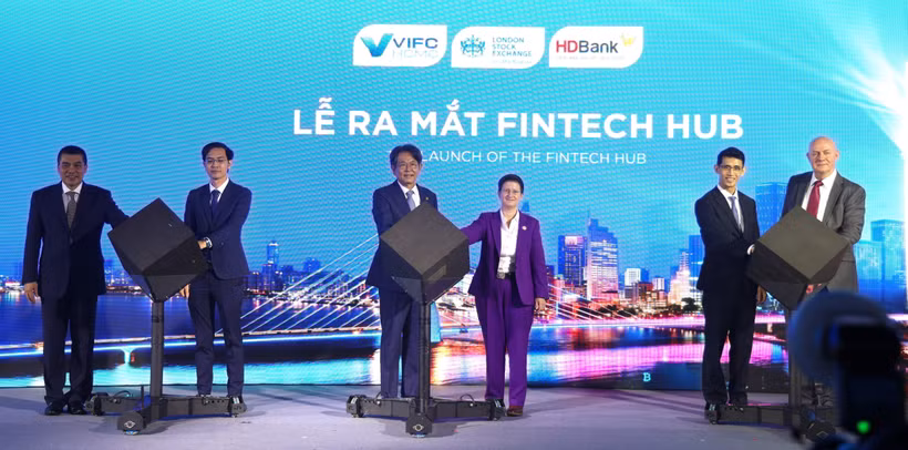 The launch of the Fintech Hub in Ho Chi Minh City on April 14 (Photo: VNA)