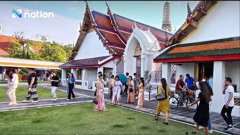 Thailand welcomes 9.17 million foreign visitors in the January 1-March 29 period, down 2.29% year on year. (Photo: nationthailand.com) 