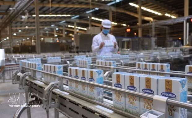 A dairy production line of Vinamilk. (Photo: VNA)