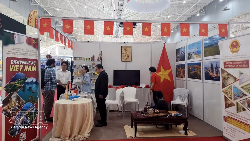 The Vietnamese booth at the Algiers International Fair 2026 (Photo: VNA)