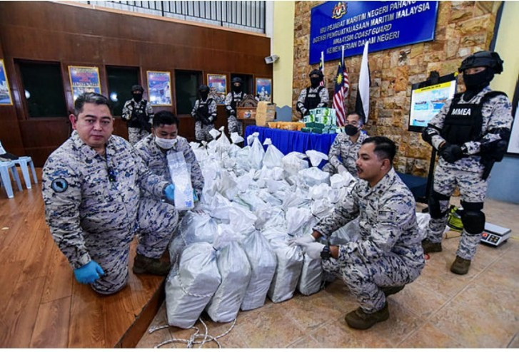Malaysia seizes a record of nearly 20 million USD worth of methamphetamine (Photo: Bernama) 