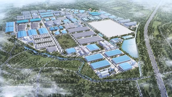 A graphic image of Song Lo I Industrial Park in Phu Tho province (Photo: VNA)