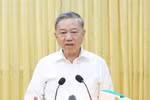 Party General Secretary To Lam calls for concerted efforts from Nam Dinh, Ha Nam and Ninh Binh provinces to complete the organisation of the two-tier administration model by July 1. (Photo: VNA)