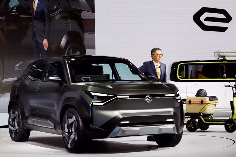 Suzuki's eVX electric vehicle at the Japan Mobility Show in Tokyo lin October 2023 (Photo: REUTERS)