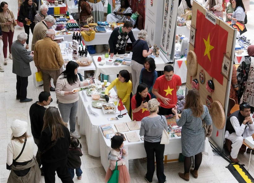 Vietnamese booth at the fair. (Photo: VNA)