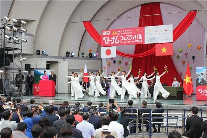 At the Vietnam Festival in Japan in 2023 (Photo: VNA)