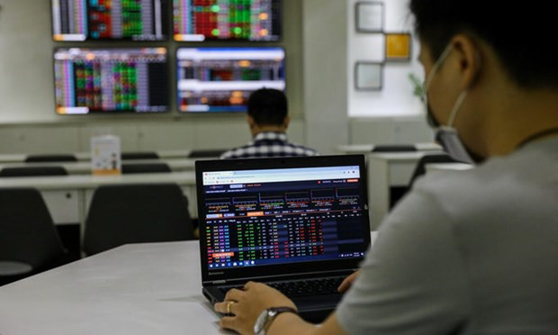 An investor follows transactions on the stock market. (Photo laodong.vn)
