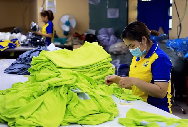 A textile and garment plant in HCM City (Photo: VNA) 