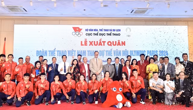 The Vietnamese team will leave for the Paris Olympics with the hope of winning medals. (Photo: VNA)