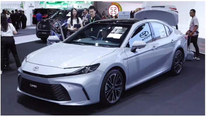 A Toyota Camry at the Thailand International Motor Expo 2024 on November 28 in Bangkok. Thailand has offered an olive branch to Japanese carmakers who helped build the nation into Southeast Asia's regional auto hub. (Photo : asia.nikkei.com)